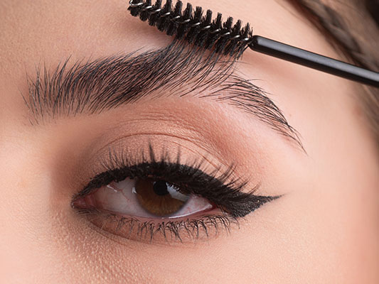 Eyebrow gel fixer